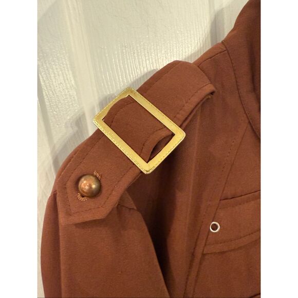 Clockwork Couture Brown Steam Punk Goth Straight Jacket Style Buckle Jacket sz L - Picture 2 of 8